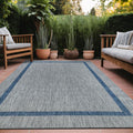 Luul Home Bordered Outdoor Rug 10X14 Washable Outside Carpet For Indoor Patio Porch Waterproof Easy Cleaning Non Shedding Area R