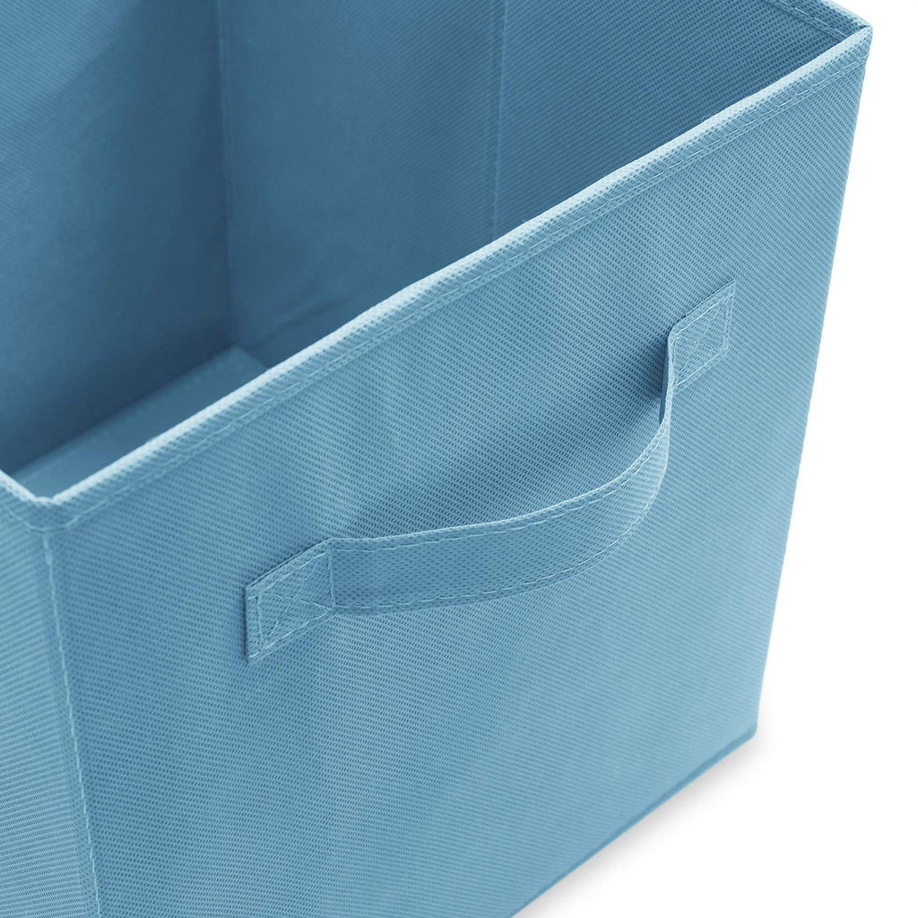 Casafield Set Of 6 Collapsible Fabric Cube Storage Bins, Multicolor - 11'' Foldable Cloth Baskets For Shelves, Cubby Organizers