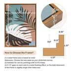 Folkor Floating Frame For 16X20 Inch Canvas Painting 0.6-0.8    Deep, 2 Pack Floater Frame For Canvas Prints, Art Frame For Wall