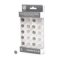 U Brands Fashion Steel Push Pins, Black White And Gray Fashion Colors, 20-Count