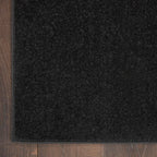 Nourison Essentials Indoor/Outdoor Black 5' X 7' Area Rug, Easy -Cleaning, Non Shedding, Bed Room, Living Room, Dining Room, Backyard, Deck, Patio (5X7)
