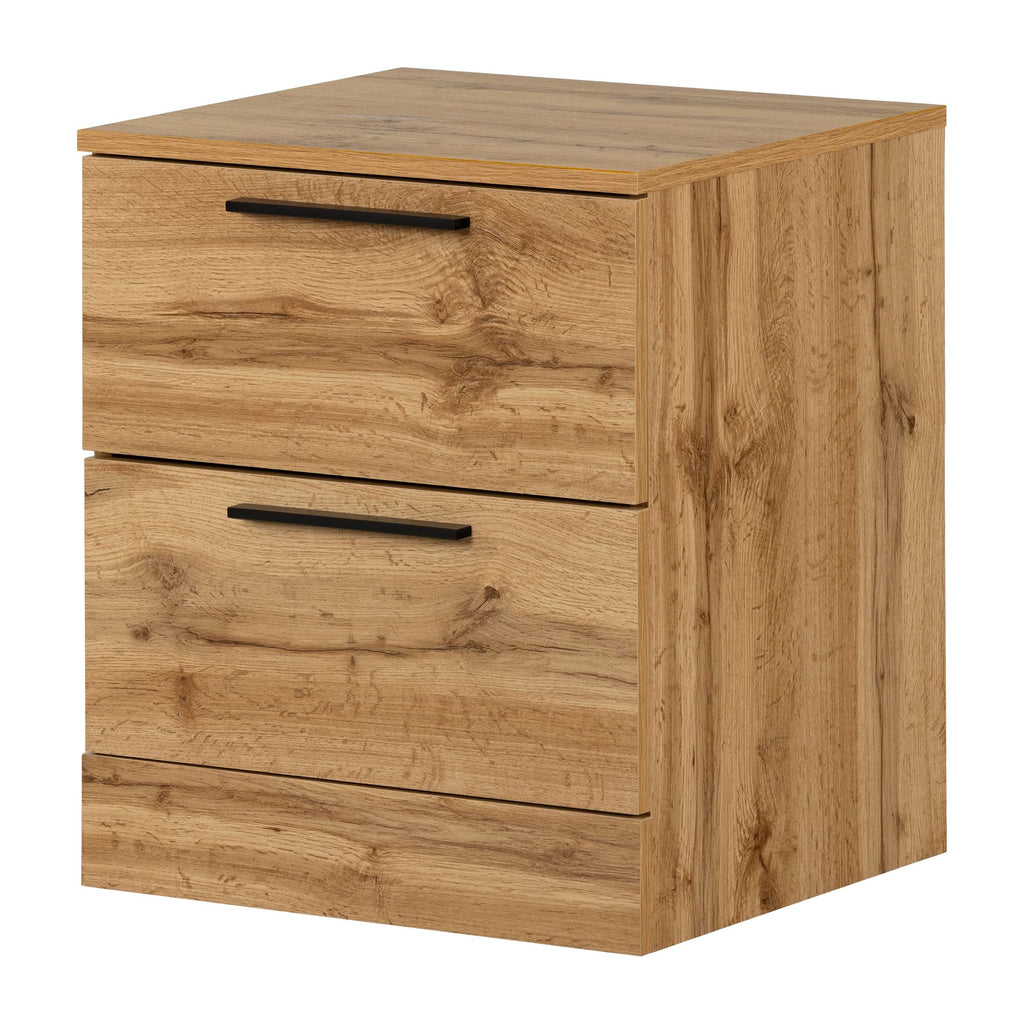 South Shore Furniture Step One Essential 2-Drawer Nightstand, Nordik Oak