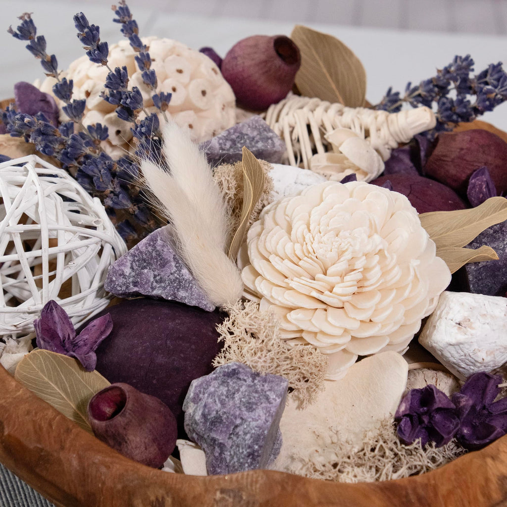 Andaluca Maison Box Fragrance Potpourri Decorative Vase & Bowl Filler Home D  Cor (Lavender Quartz)