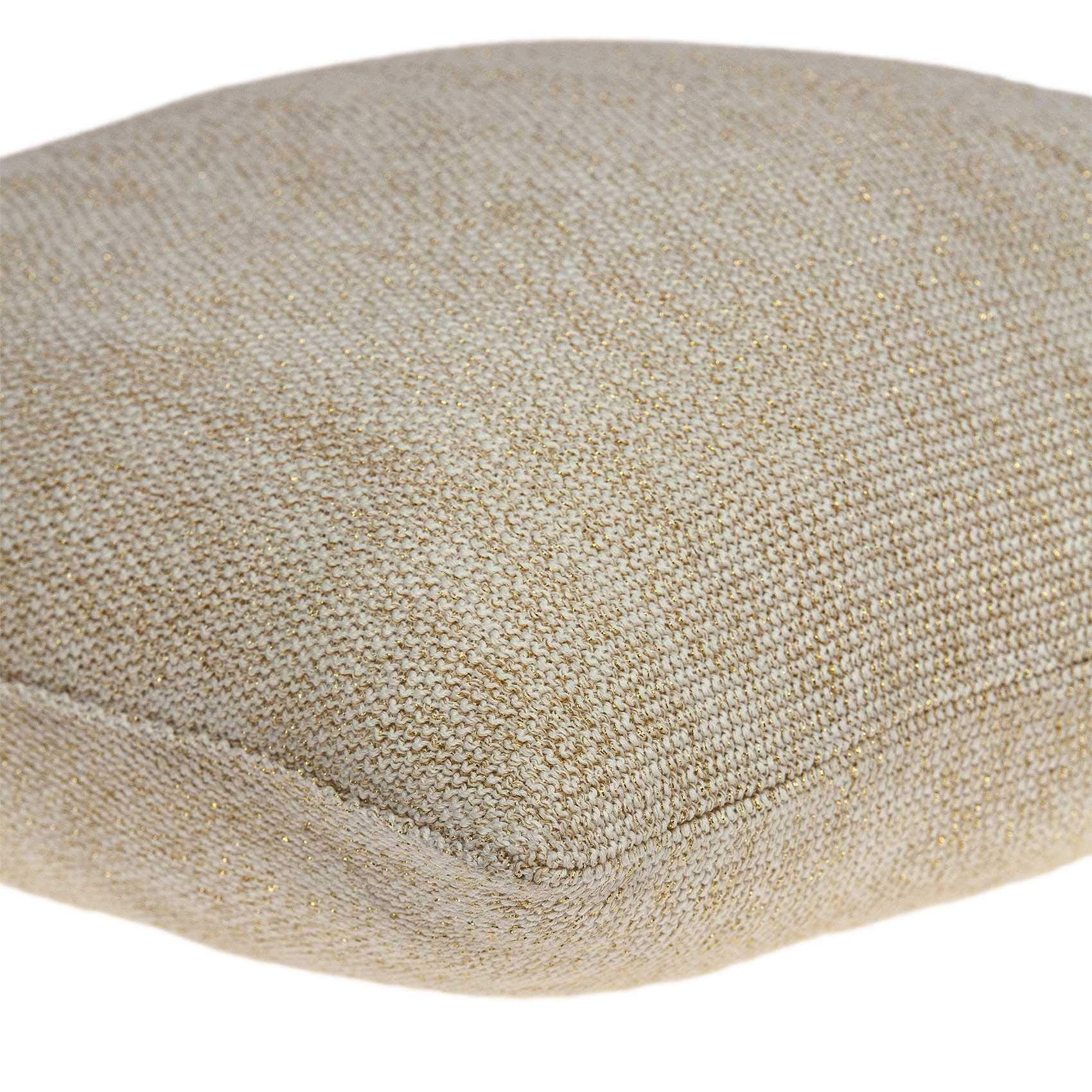 HomeRoots 100% Cotton Parkland Collection Gila Transitional Tan Pillow Cover with Poly Insert