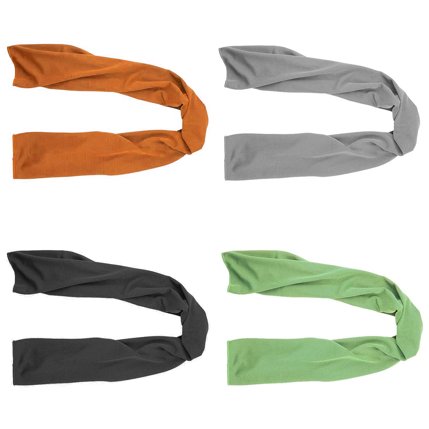 4 Packs Cooling Towel (40x 12), Ice Towel, Microfiber Towel, Soft Breathable Chilly Towel Stay Cool for Yoga, Sport, Gym, Workou