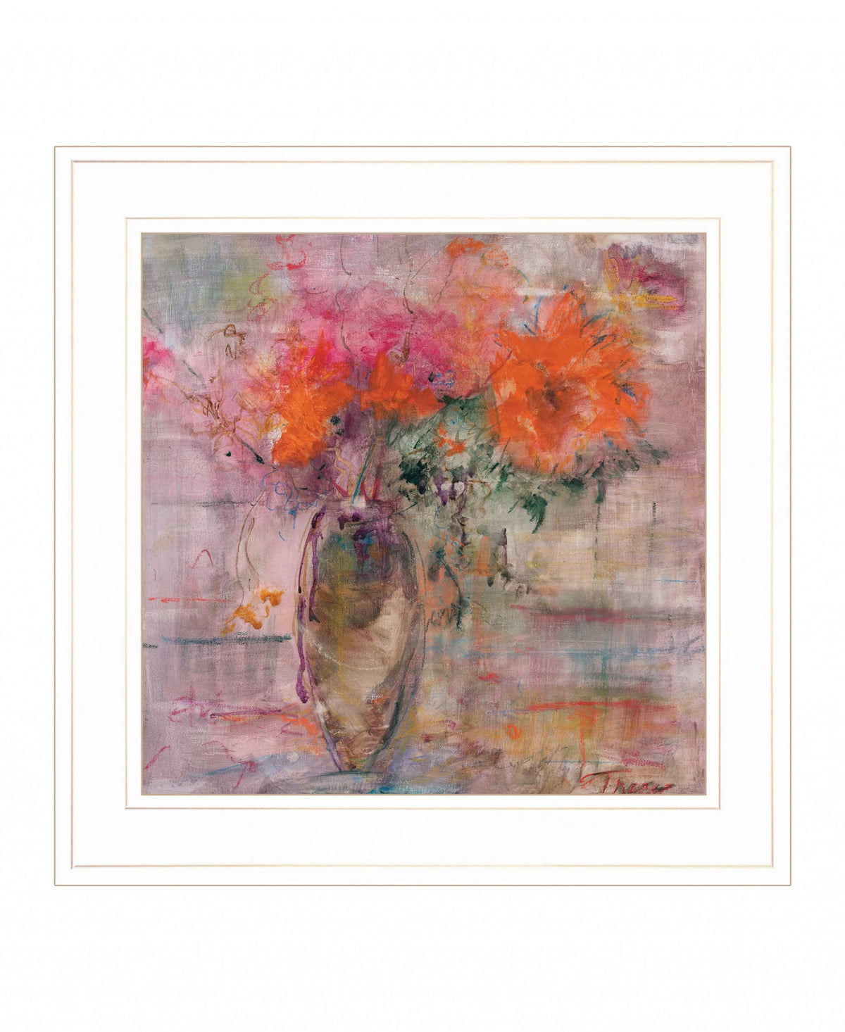 Just Picked 1 White Framed Print Wall Art