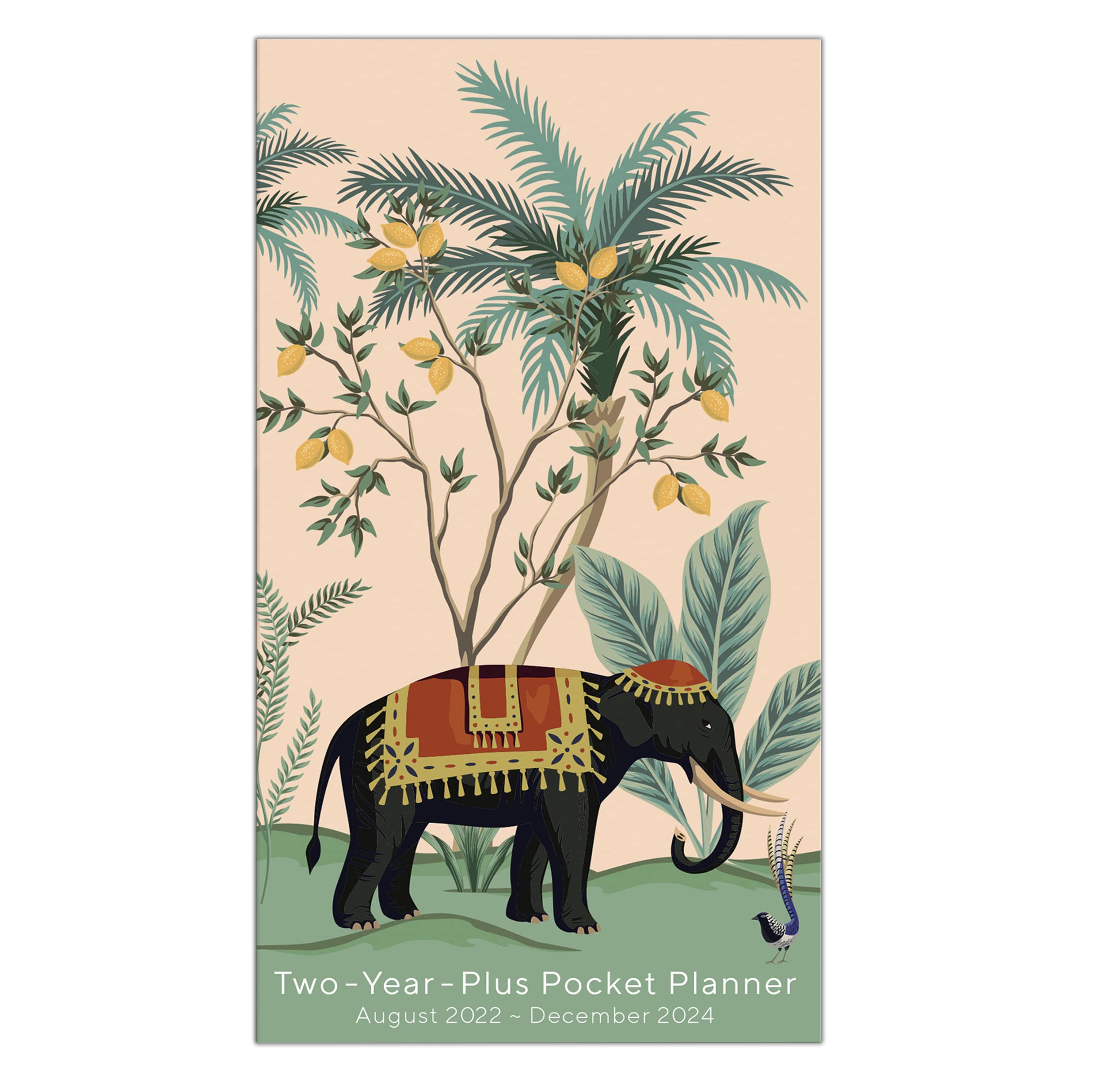 2023 Pocket Planner: Two-Year-Plus Monthly Planner, Pocket Calendar: August 2022 - December 2024, 3.5' X 6.5' - Elephant