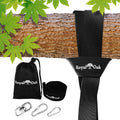 Easy Hang (4Ft) Tree Swing Strap X1 - Holds 2200Lbs. - Heavy Duty Carabiner - Bonus Spinner - Perfect For Tire And Saucer Swings
