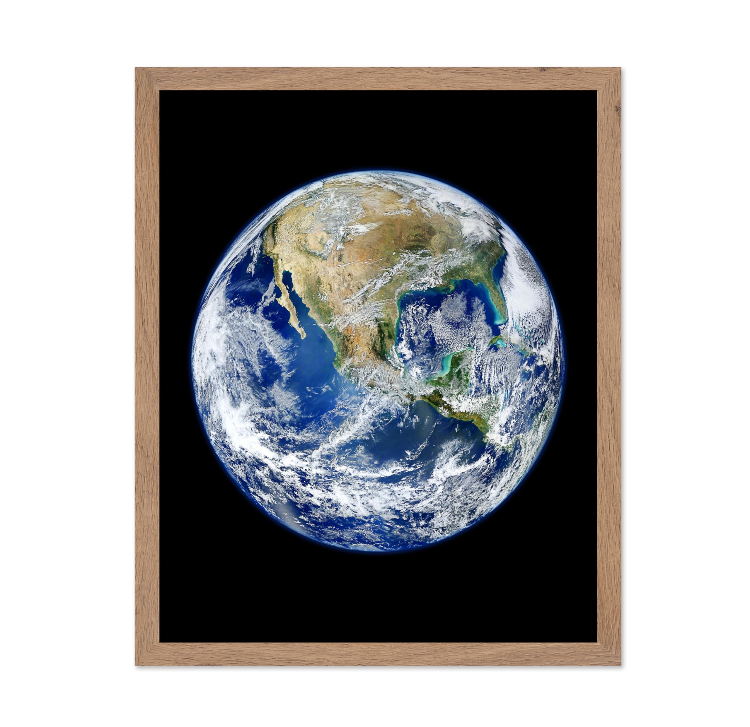 Poster Master NASA Planet Earth Wall Poster - Blue Marble - Outer Space Print - Unique Wall Decor for Home, Living Room, Kitchen