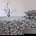 Tribeca Living Ultra-Soft Flannel Sheet Set, 170-Gsm Cotton, Deep Pocket, Cozy Winter Bedding - Queen, Camilla Paisley Green