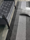 ORFA HOME Custom Size Hallway Runner Rug, Slip Resistant, 26 Inch Wide X Your Choice of Length, Trellis Anthracite, 26 Inch X 24
