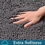 Bathroom Rugs Set 2 Piece Bathroom Mats Bath Rugs Non Slip Bath Rugs For Bathroom, Thick Soft Chenille Bathroom Rug Set, Bathtub