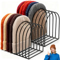2 Pcs Beanie Holder Organizer, 20 Haats Heavy Duty Knitted Hat Storage Rack Metal Display Stand Foldable Cap Holder for Winter S