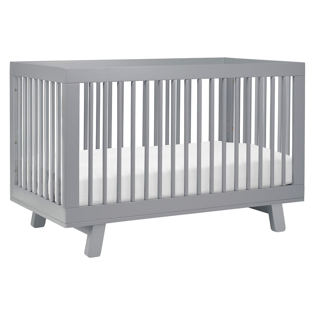 Babyletto Hudson 3-In-1 Convertible Crib With Toddler Bed Conversion Kit In Grey, Greenguard Gold Certified