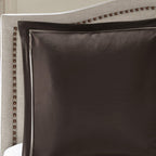 Madison Park Essentials Delaney 24-Piece Room In A Bag Comforter Set-Satin Jacquard, All Season Luxury Bedding, Sheets, Decorative Pillows And Curtains, Valance, King(104'X92'), Medallion Red