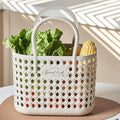 Enakshi Shower Caddy Basket Handbag Shower Caddy Tote for Apartment Household Pantry Small Beige|Home & Garden | Bath | Bath Cad
