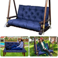 Skwypoju Swing Replacement Cushions For Outdoor: 2-3 Seater Waterproof Porch Bench Cushion With Ties - Thick Patio Swing Cushion