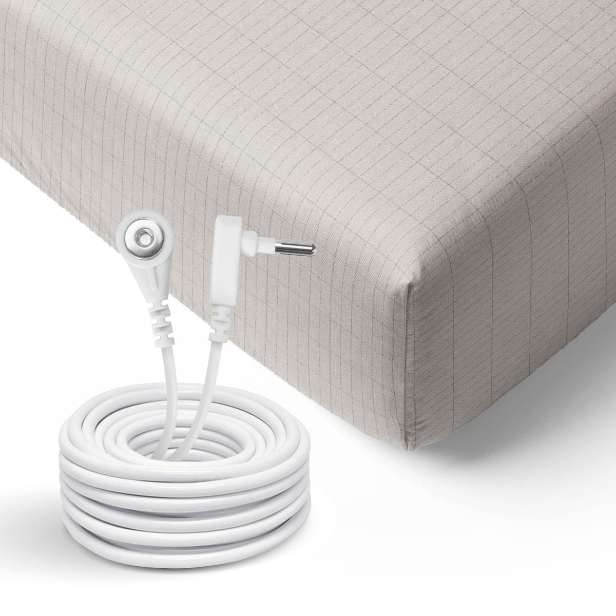 Groundluxe Organic Fitted Grounding Sheet For California King Size Bed