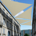 Tang 8' X 8' X 8' Sun Shade Sail Equilateral Triangle Permeable Canopy Uv Block Shade Cloth For Patio Outdoor Backyard Pergola P