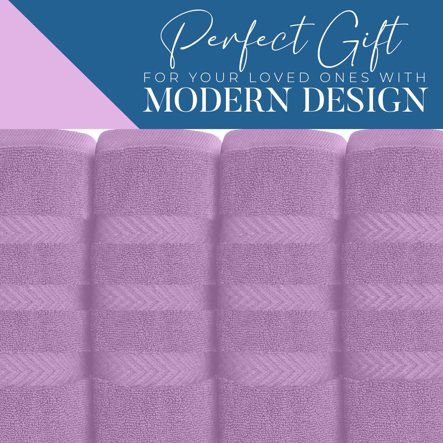 Dan River 100% Cotton Jumbo Bath Sheets - Ultra Soft & Absorbent Towels For Home, Spa, Gym 35   X70    -Lavender