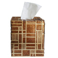 Hymmah Modern Square Tissue Box Cover Holder,Bathroom Accessories Decor Unique Design Tissue Box Cover for Bathroom Vanity Count
