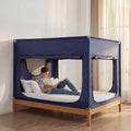 ANC POP Portable Bed Tent, Blackout Privacy Canopy with 3 Doors & Breathable Mesh, Large Space for Adults, Indoor Sleeping Shelt