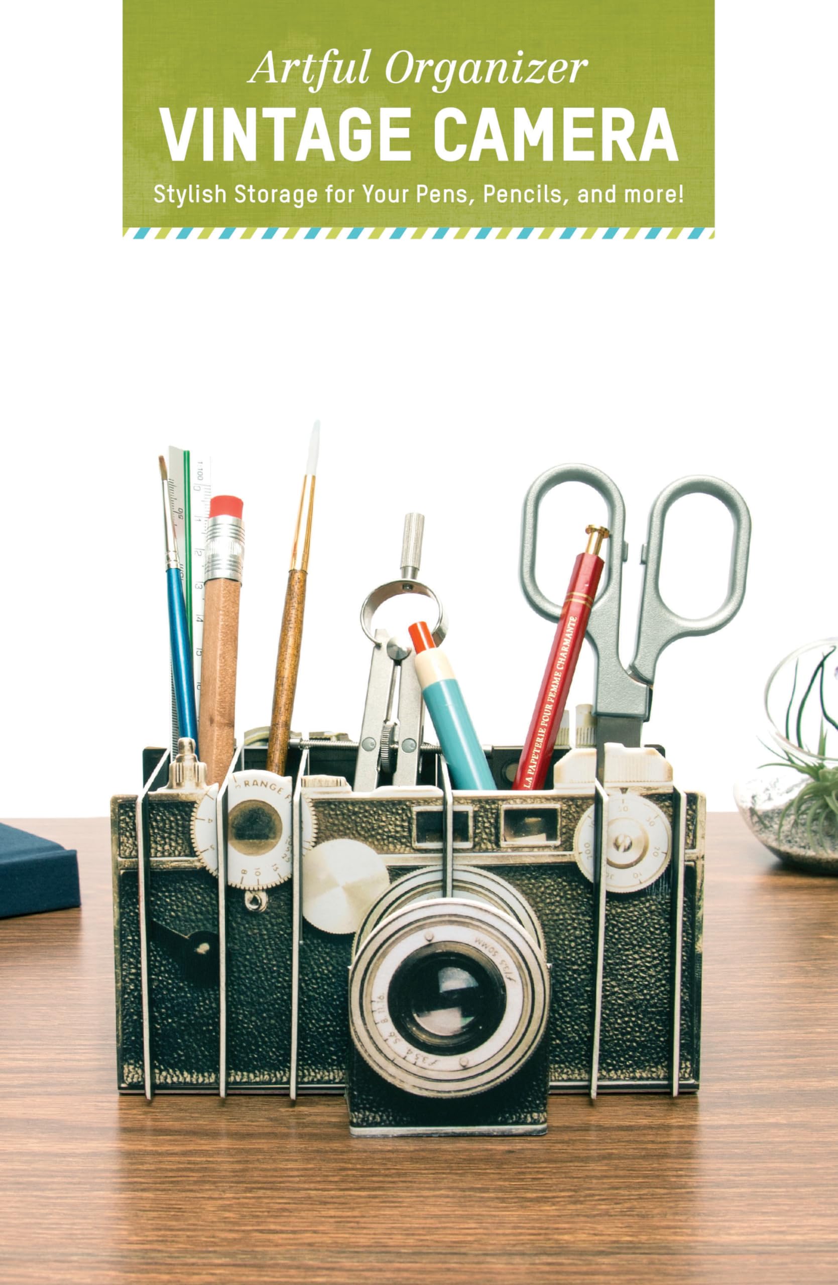 Artful Organizer: Vintage Camera: Stylish Storage For Your Pens, Pencils, And More! (Office Desk Organizer And Accessories, Offi