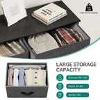 YITAHOME 8-Drawer Tall Fabric Dresser, Closet Chest of Drawers, 11.7D x 33.7W x 38.4H, A-black Grey