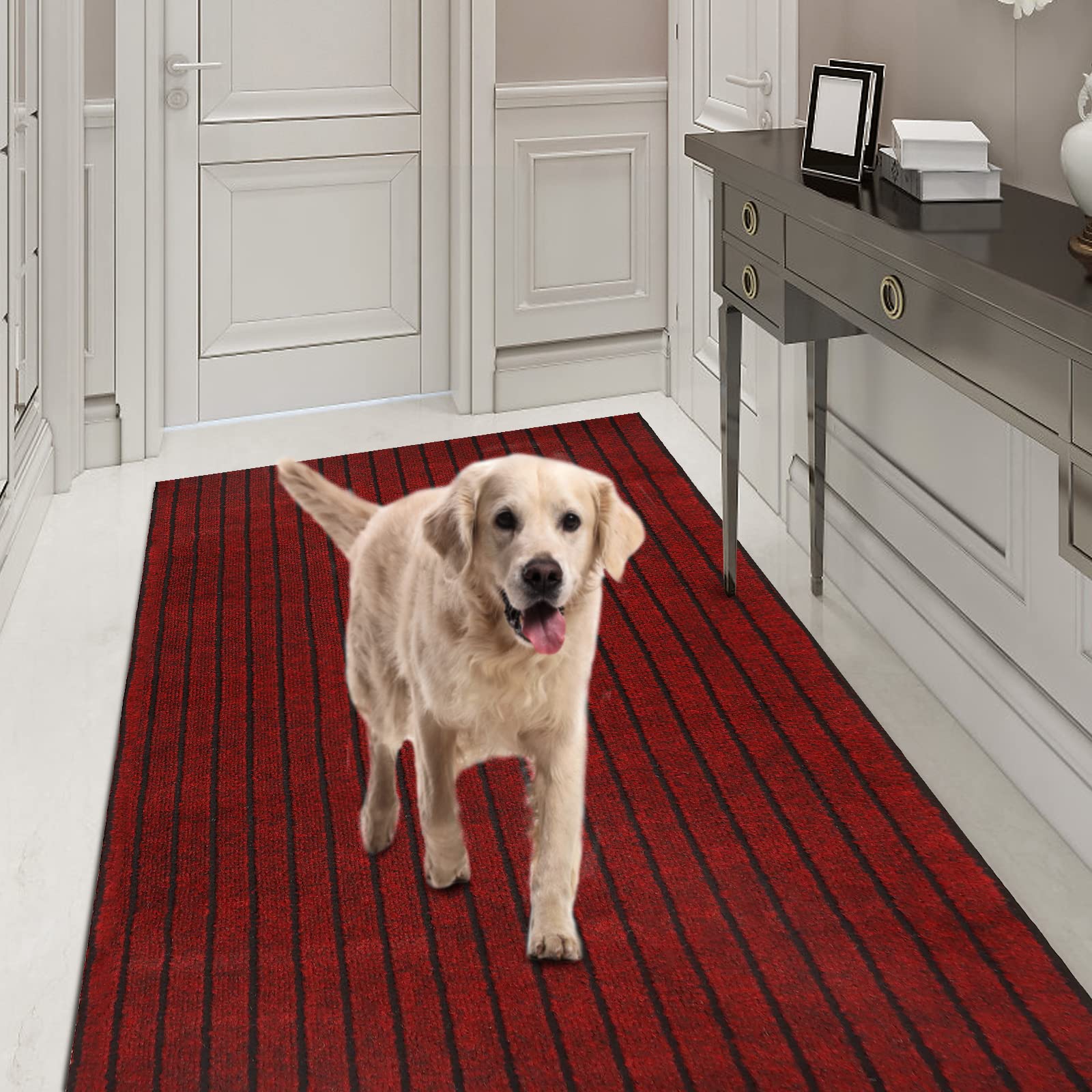 Runner Rug 4FT x 68FT, AYOHA 2'-82' Utility Carpet Runner for Entryway Hallway Aisles Balcony Garages, Area Rugs with Non-Slip R