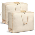 Soft Canvas Storage Bags for Comforters, Blankets, Beddings, Quilt, Clothes