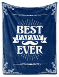 Innobeta Papaw Gifts For Grandpa, Throw Blanket For Grandfather, Presents From Granddaughters Grandsons For Christmas, Birthday,