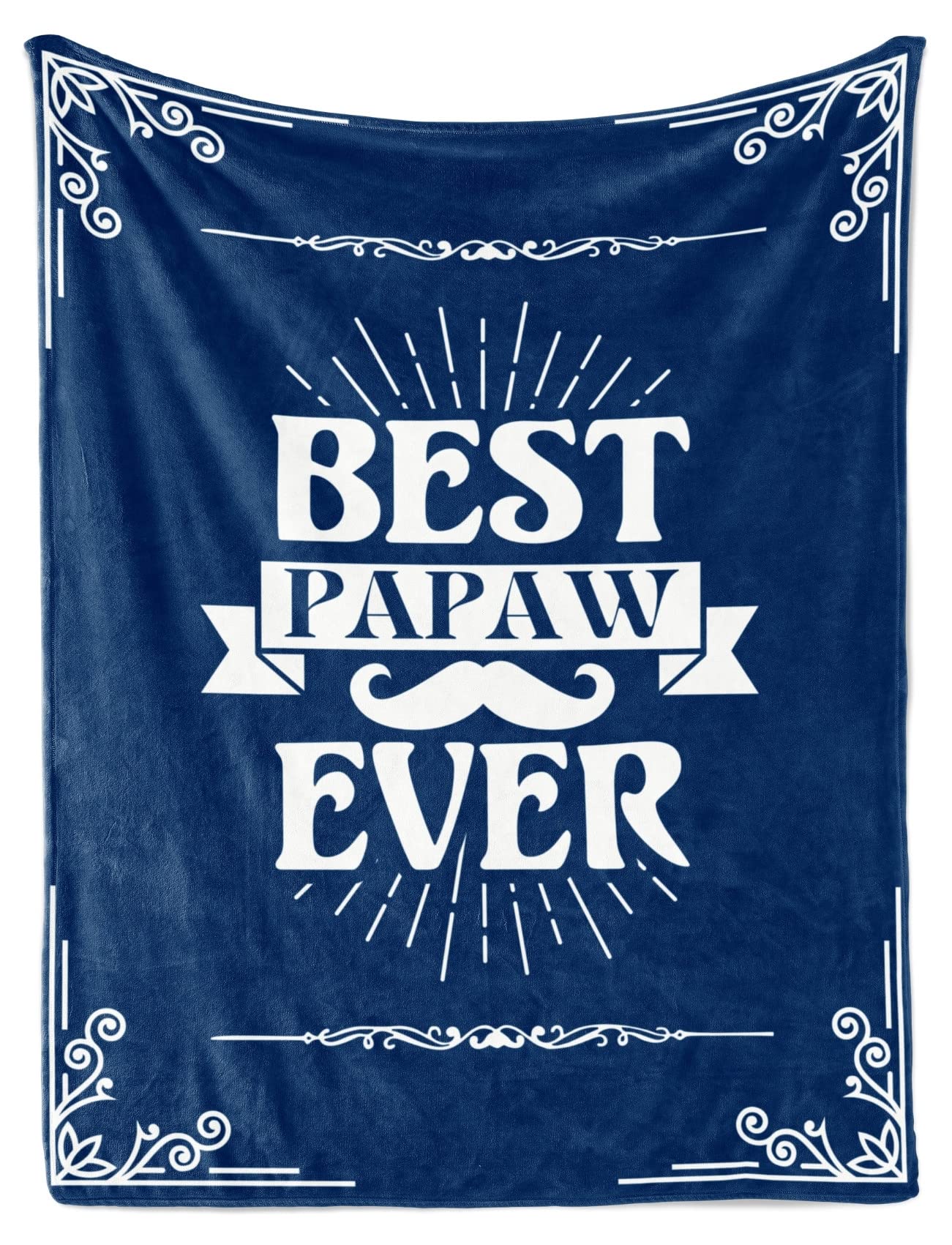Innobeta Papaw Gifts For Grandpa, Throw Blanket For Grandfather, Presents From Granddaughters Grandsons For Christmas, Birthday,