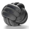 Knot Pillow Ball Round Cushion Pillows, Children Room Decoration Plush Toys Calming Stress Relief Toy (Dark Gray,11in/28cm)