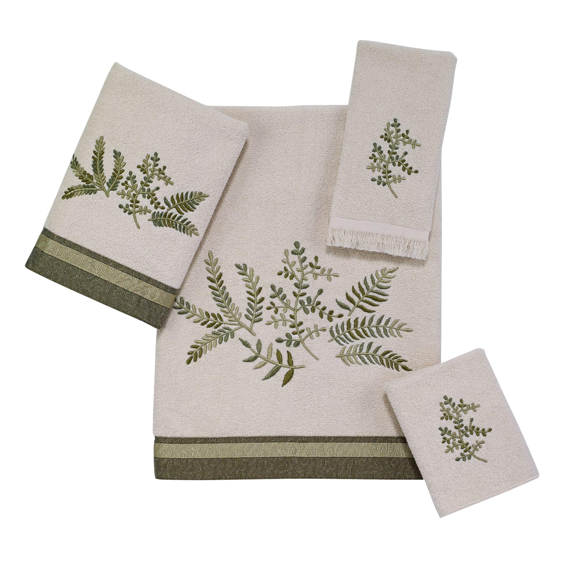 Avanti Linens Greenwood Hand Towel, Ivory,17372Ivr