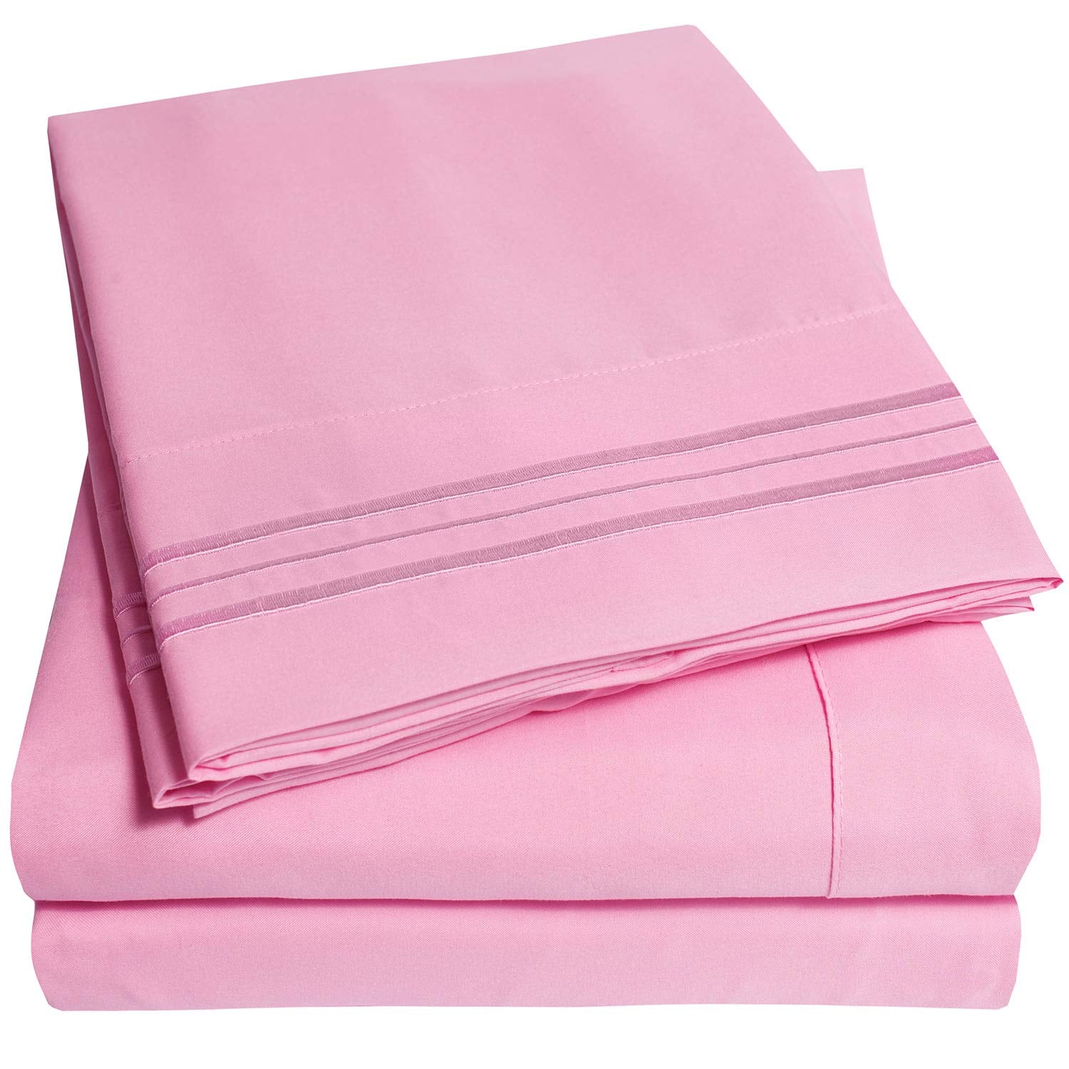 1500 Supreme Collection King Sheet Sets Pink - Luxury Hotel Bed Sheets And Pillowcase Set For King Mattress - Extra Soft, Elasti
