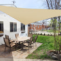 Windscreen4Less 16 ' X 16 ' X 16 ' Sun Shade Sail Uv Block Fabric Canopy In Sand Triangle For Patio Garden Patio Customized