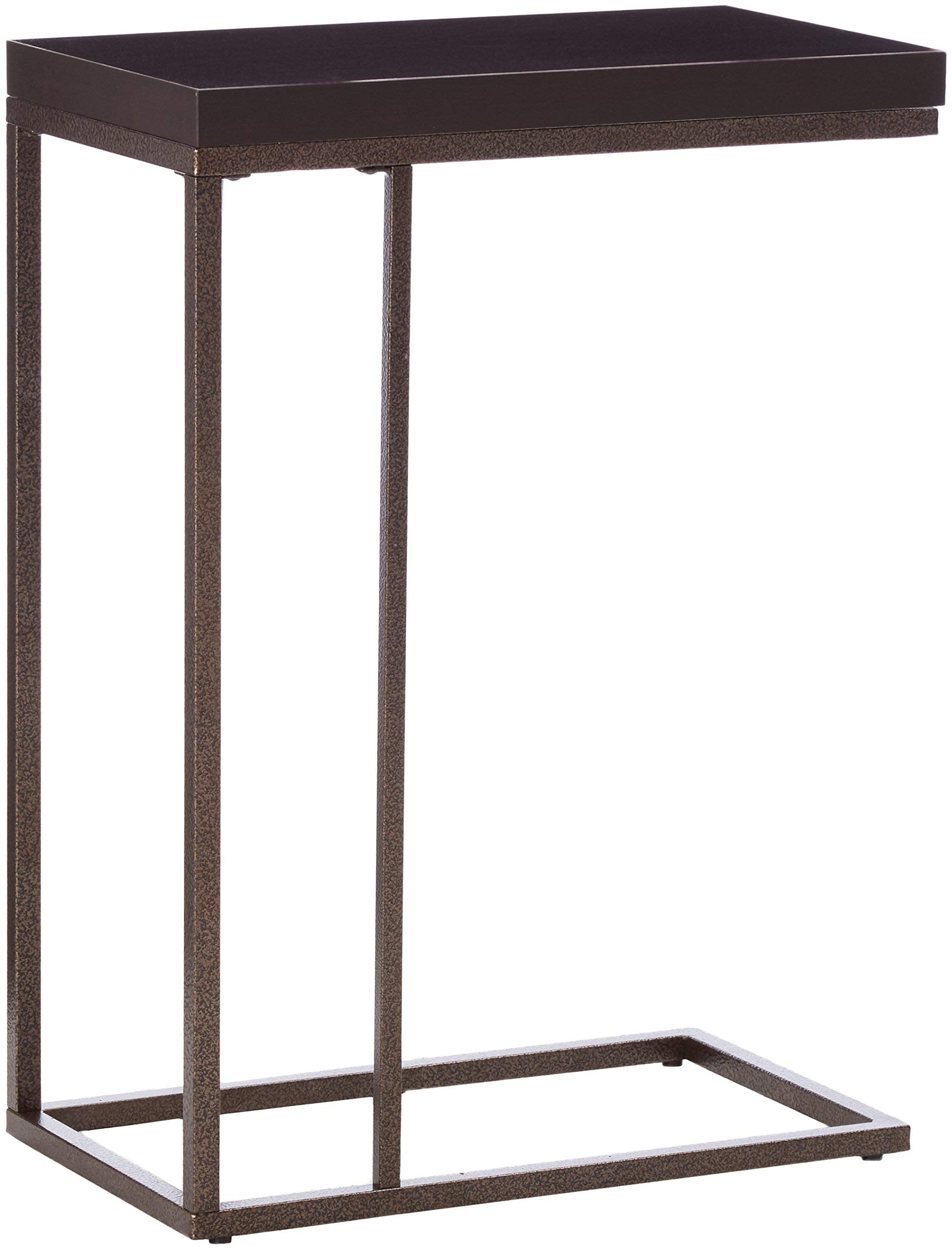 Monarch Specialties , Accent Table, Bronze Metal, Cappuccino