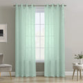 Richmark International Boucle Sheer Grommet Curtain Panel 52 x 84 in Surf Spray