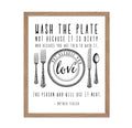 Poster Master Wash The Plate Poster - Inspiring Print - Motivational Art - Positive Quote Art - Gift for Men & Women - Inspiring