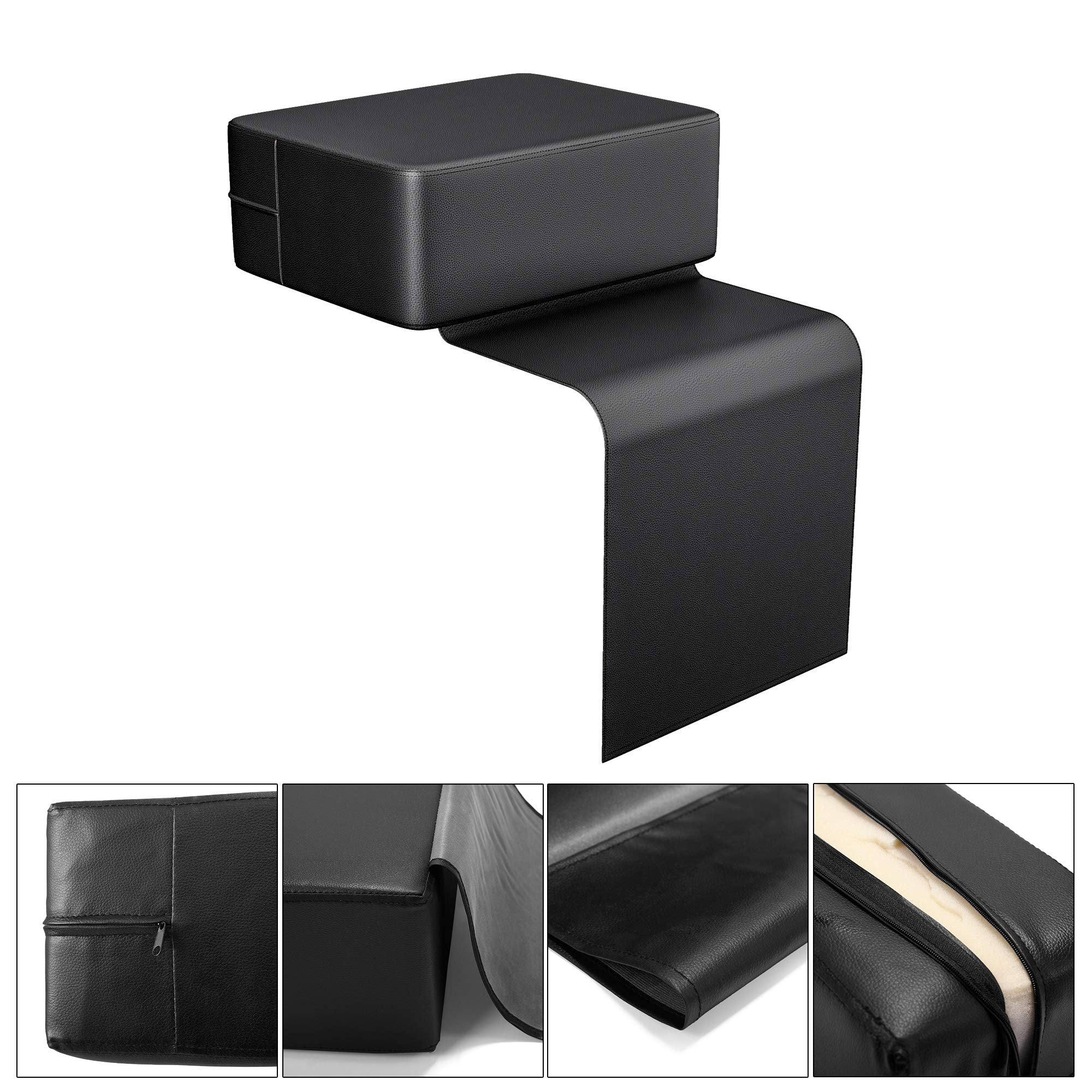JAXPETY Black Barber Beauty Salon Spa Equipment Styling Chair Child Booster Seat Cushion