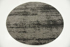 Unique Loom Del Mar Collection Area Rug - Lucille (6' 1'' Round, Dark Gray/ Ivory)