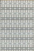 Mad Mats Geometric Moroccan Grey & White Outdoor Rug, Reversible Plastic Mat For Patio, Porch, Poolside, Mudroom, Camping, Rv, D