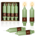 Light Green Taper Candles Candlesticks 5inch Unscented Handmade 4pcs Twisted Candlesticks Candle Sticks Twirl Candle for Home De