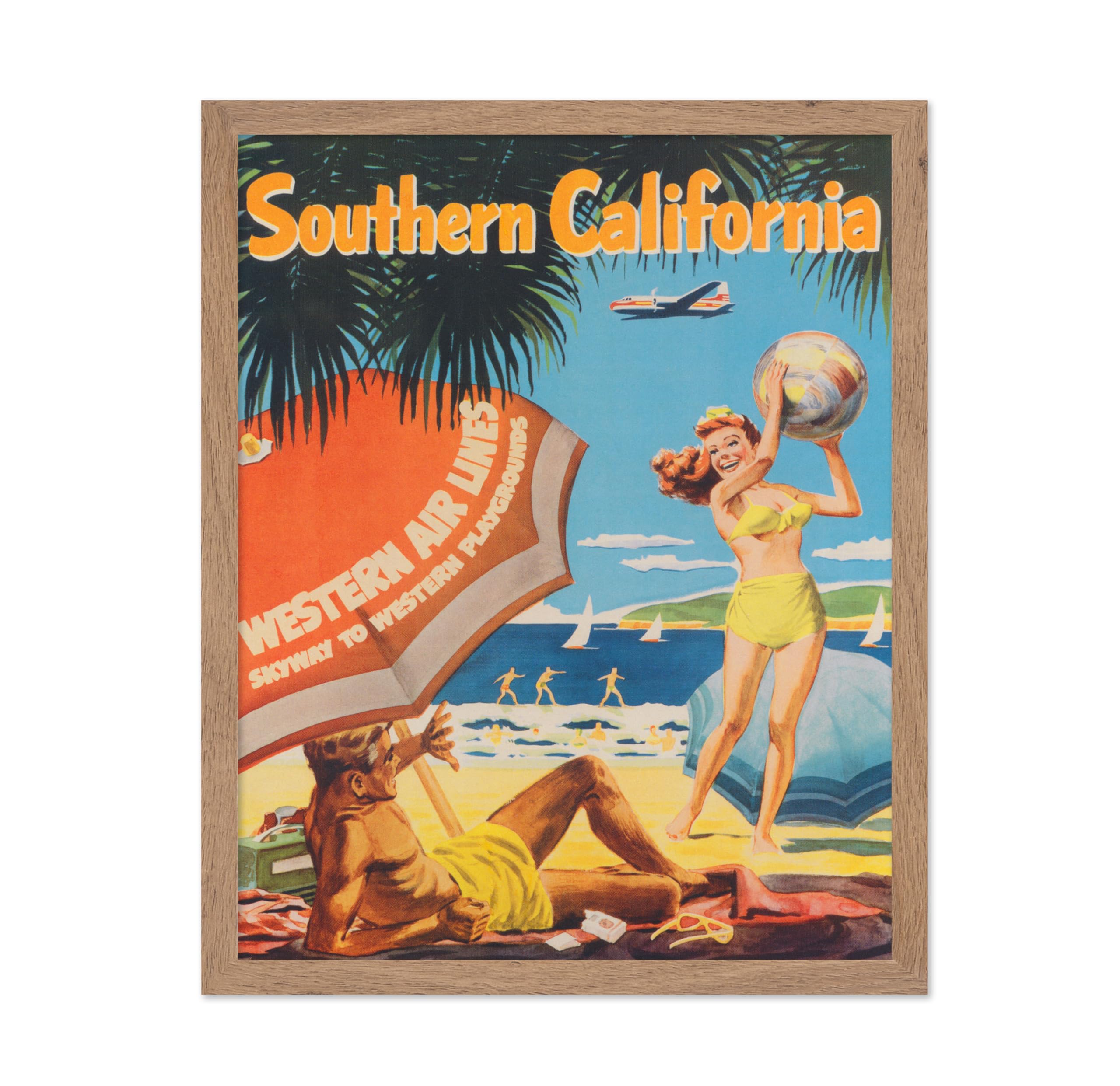 Poster Master Travel Poster - Vintage California Wall Art - Mid Century Art - Nature Wall Art - Great Wall Decor Gift for Home, 