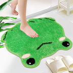 Nigoways Bathroom Rugs Mat,Frog Bath Rugs,Water Absorbent Non Slip Cute Bath Mat, Machine Wash Bathroom Mat,Bathroom Rug For Bat