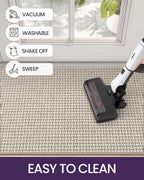 Dexi Door Mat 24'X36', Non-Slip Rubber Backing Doormats, Absorbent Thin Indoor Mats For Entryway, Washable, Captures Dirt Pati