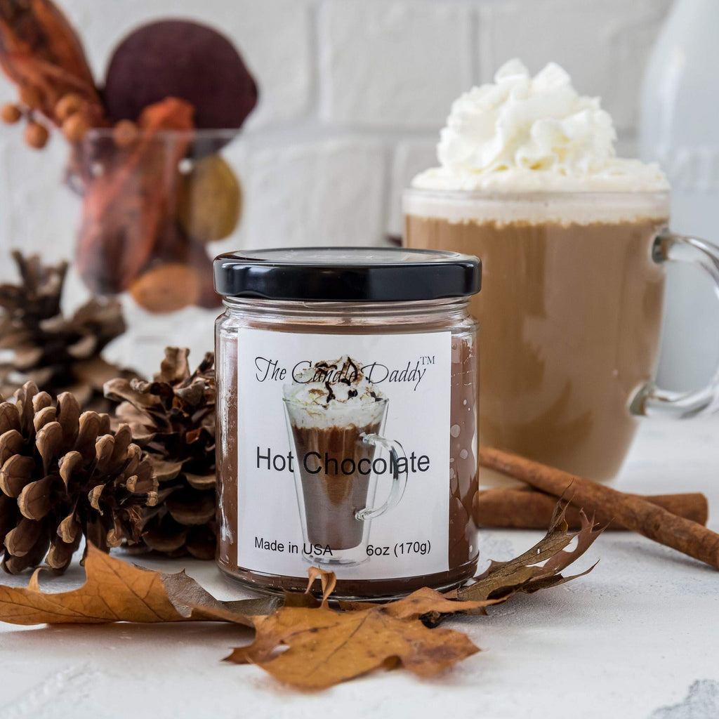 Hot Chocolate Cocoa Candle 6 Oz Glass Jar - 40 Hour Burn Time - Poured In Small Batches In The Usa