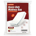 PROMORE Queen Size Mattress Bag for Moving and Storage - 5 Mil Heavy Duty, Plastic Waterproof Mattress Cover, Reusable, Tearproo