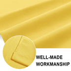 Dwcn Yellow Valance Curtains For Living Room, Kitchen Valance Solid Short Topper - Room Darkening Rod Pocket Bathroom/Basement C