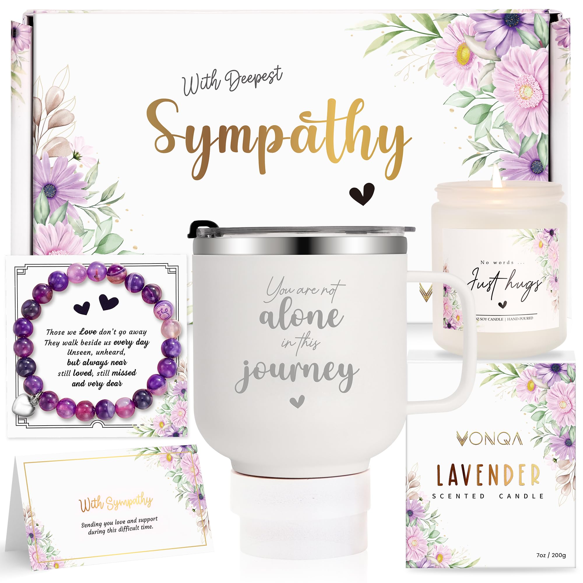 Sympathy Gifts for Loss of Loved One, Bereavement Gift Idea, Condolences Gift Basket for Loss, Grief Gifts for Women, Sorry For 